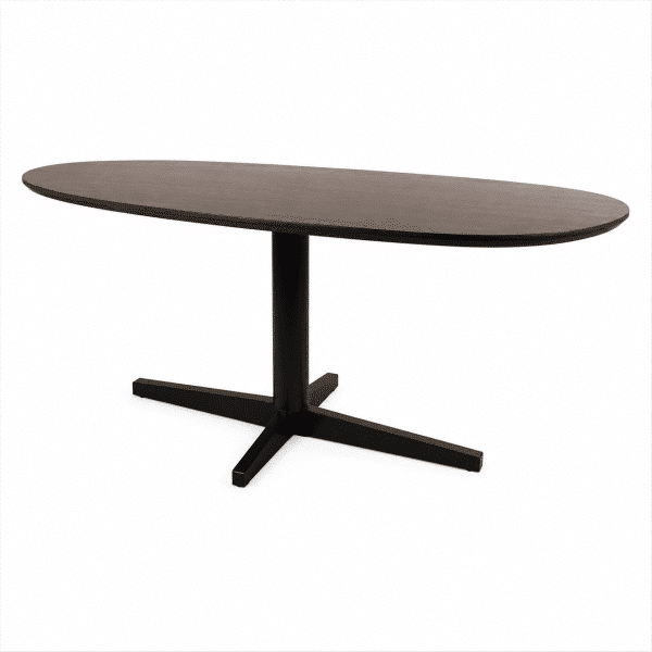 Nijwie MySons Eetkamertafel 190, organisch, poot Black, Mango Brown Walnut - Taurus Table Collection
