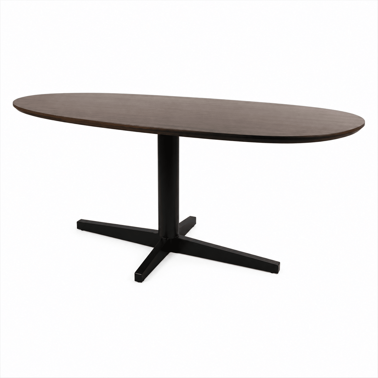 Nijwie MySons Eetkamertafel 160, organisch, poot Black, Mango Brown Walnut - Taurus Table Collection