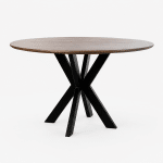 Nijwie MySons Eetkamertafel Ø130, Mango Brown Walnut - Tokio Table Collection