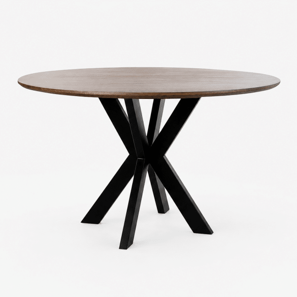 Nijwie MySons Eetkamertafel Ø130, Mango Brown Walnut - Tokio Table Collection