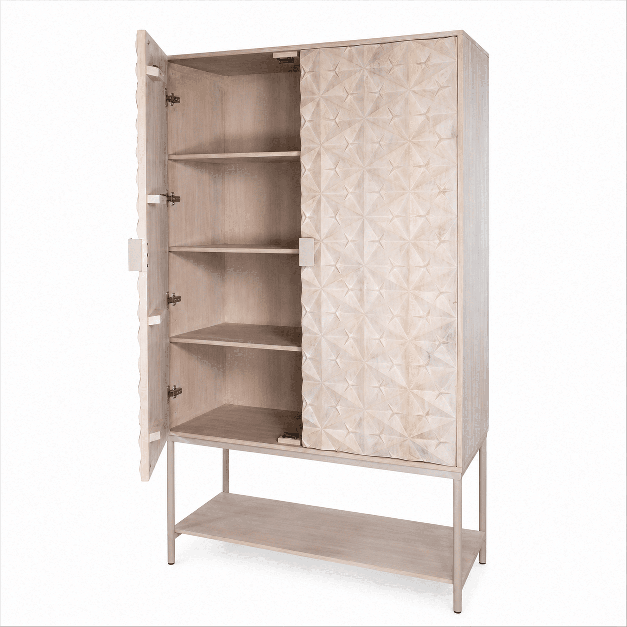 Nijwie MySons Trinity 2-deurs kast met onderplank, Mango Ashblond - Mix & Match Collection