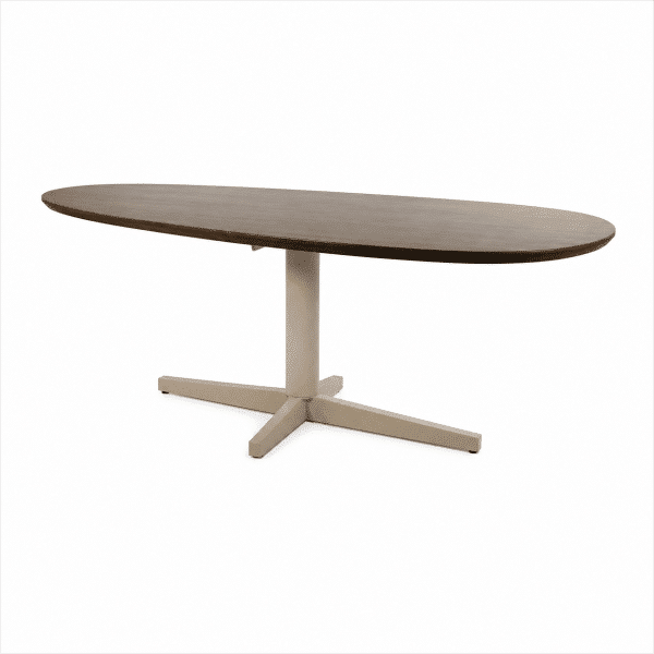 Nijwie MySons Eetkamertafel 190, organisch, poot Beige, Mango Brown Walnut - Taurus Table Collection