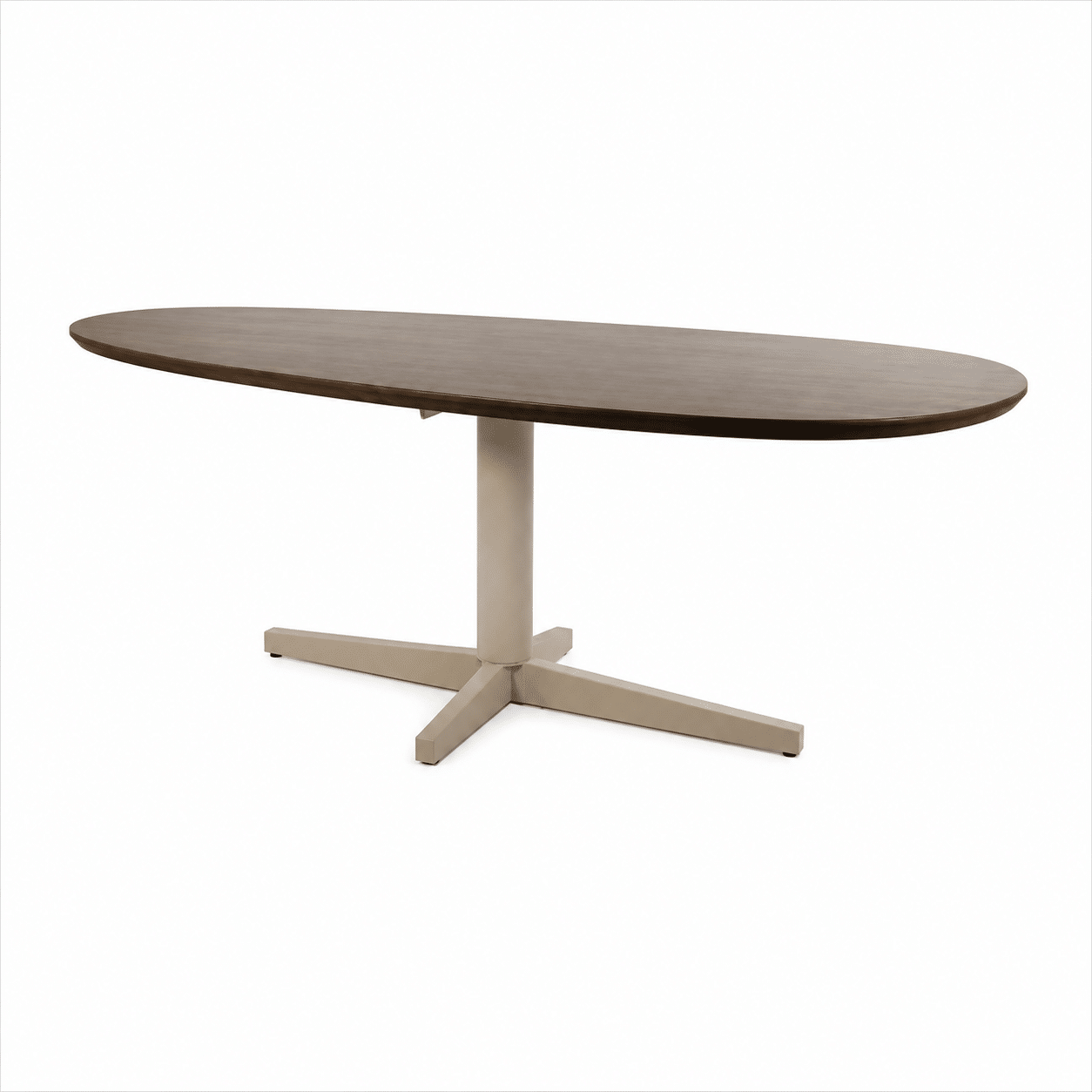 Nijwie MySons Eetkamertafel 220, organisch, poot Beige, Mango Brown Walnut - Taurus Table Collection