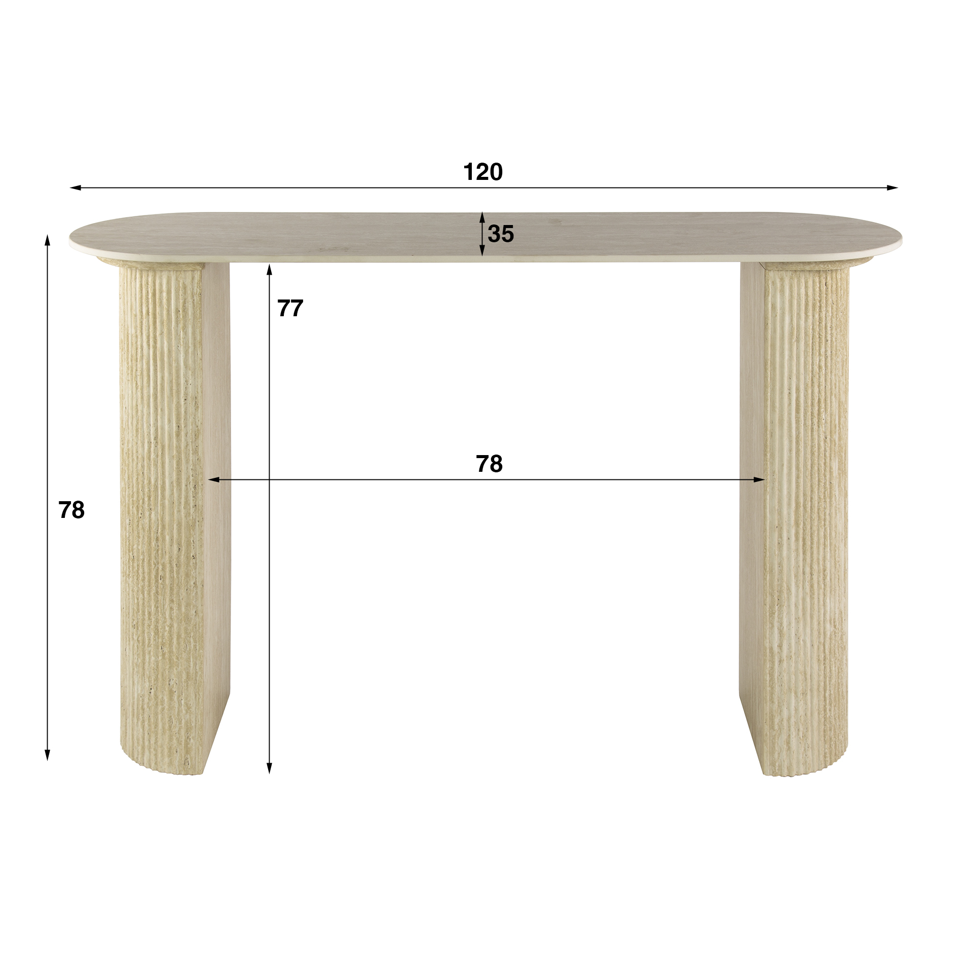 Zijlstra Hal/-kaptafel Romano Arch