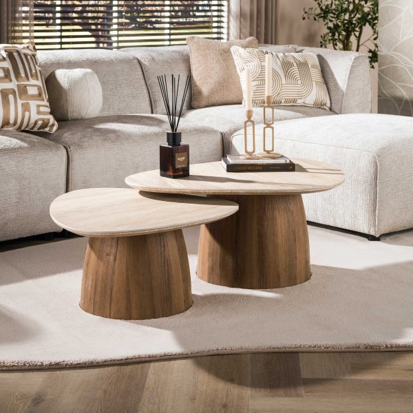 Zijlstra Salontafel Romano driehoekig set/2