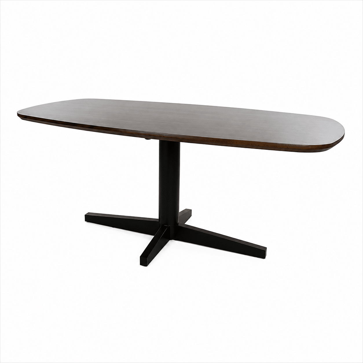 Nijwie MySons Eetkamertafel 240, deens ovaal, poot Black, Mango Brown Walnut - Libra Table Collection