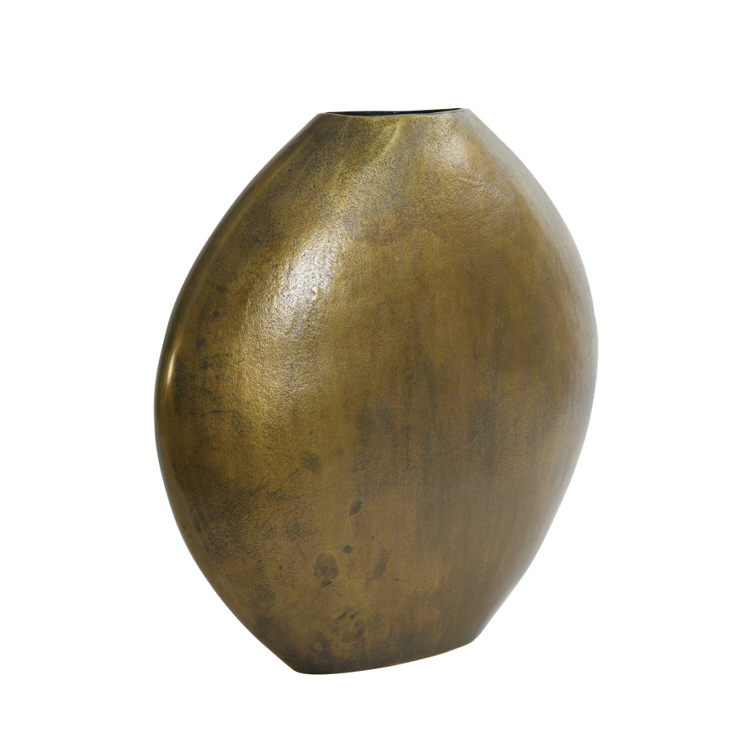 Light & Living Vaas deco 53x7x53 cm POSITANO ovaal plat antiek brons