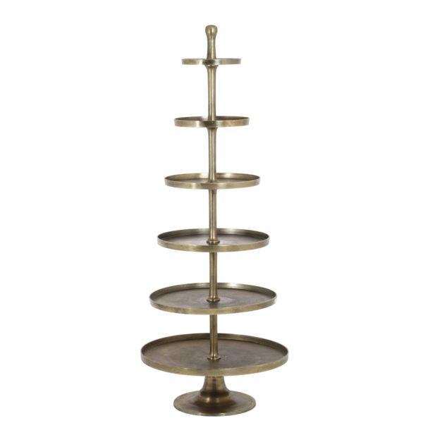 Light & Living Etagère 6 laags Ø80x200 cm HOKKSUND antiek brons
