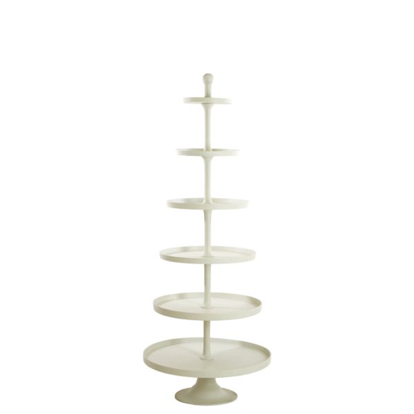 Light & Living Etagère 6 laags Ø80x200 cm HOKKSUND crème