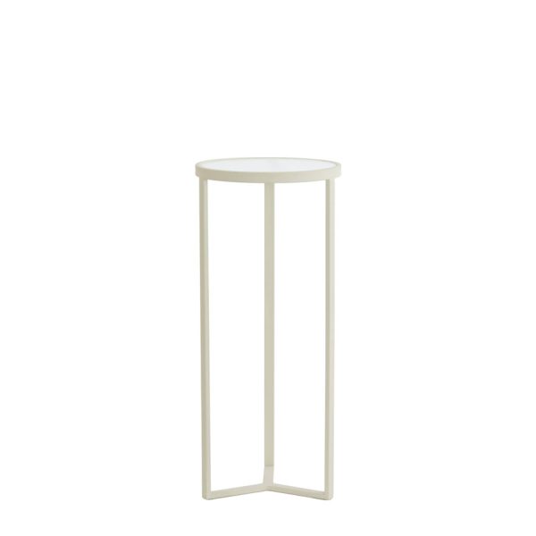 Light & Living Zuil Ø35x81 cm RETIRO helder rib glas+crème