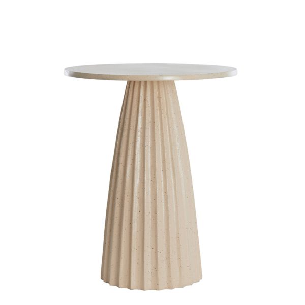 Light & Living Bijzettafel Ø45x56 cm VEGLIA mat zand+licht bruin gespikkeld