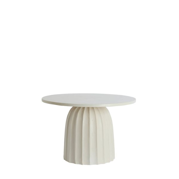 Light & Living Bijzettafel Ø60x38 cm VEGLIA crème