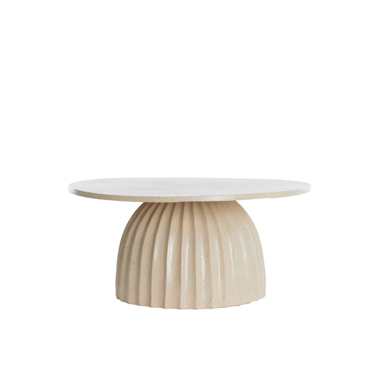 Light & Living Salontafel Ø70x33,5 cm VEGLIA mat zand+licht brn gespikkeld