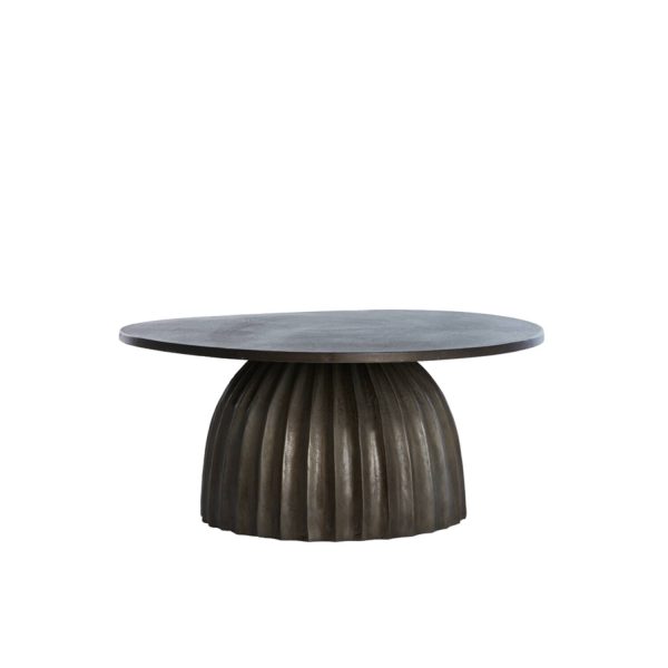 Light & Living Bijzettafel Ø70x33,5 cm VEGLIA mat donker bruin