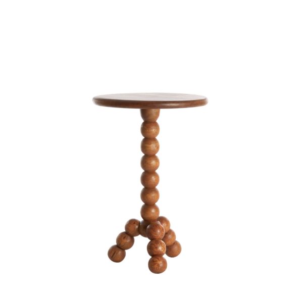 Light & Living Bijzettafel Ø35x54 cm VEGLIO hout olie bruin