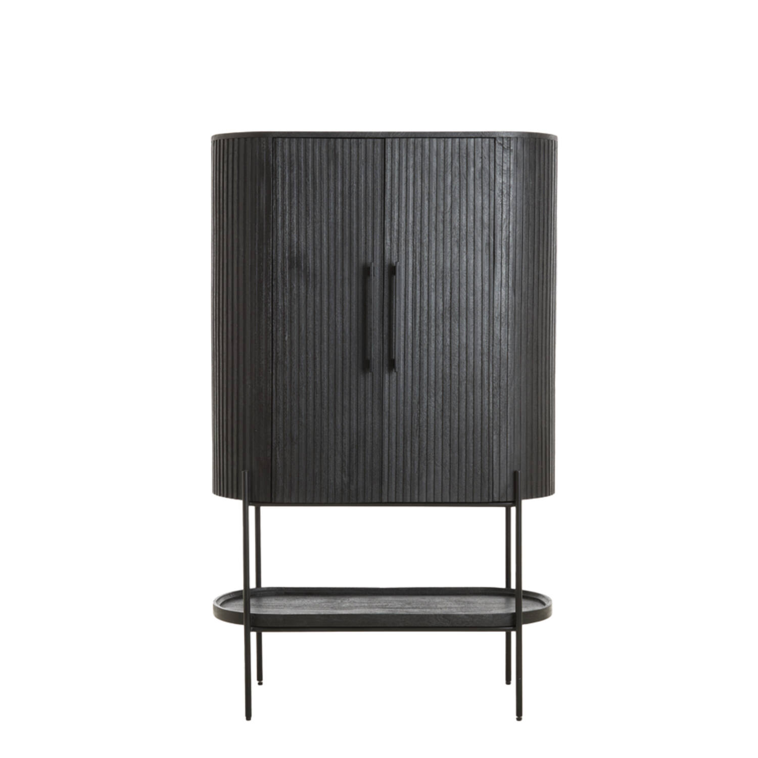 Light & Living Kast 100x40x165 cm DUMOSI hout mat zwart