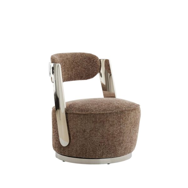 Light & Living Stoel 68x65x77 cm KEMENA grijs-bruin