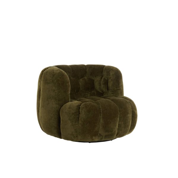 Light & Living Stoel 100x98x72 cm AMARA velvet olijf groen
