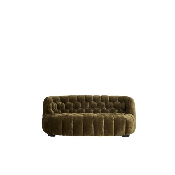 Light & Living Bank 200x100x78 cm AMARA velvet olijf groen