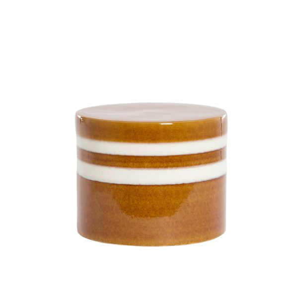 Light & Living Bijzettafel Ø42x34 cm MOOCA keramiek cognac-wit