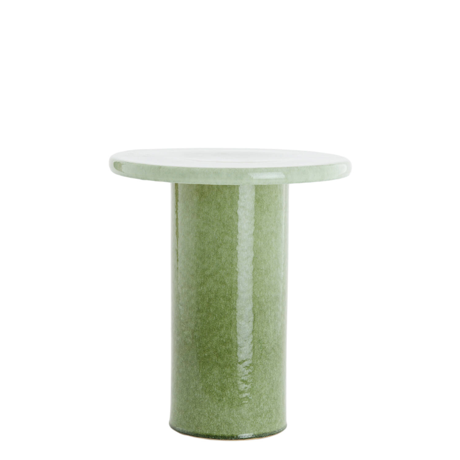 Light & Living Bijzettafel Ø40,5x45,5 cm TUDO keramiek mint groen-groen