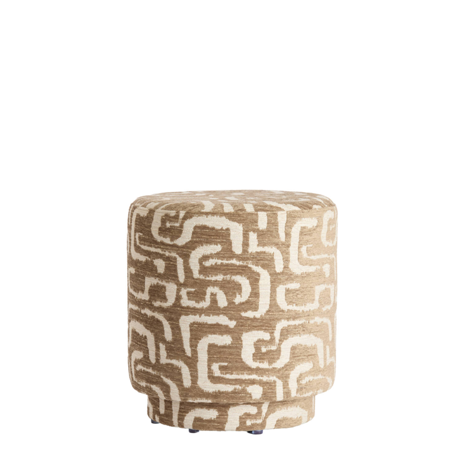 Light & Living Poef Ø40x44 cm DAVONTE groen-grijs+beige