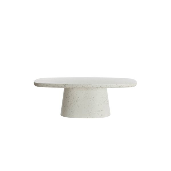 Light & Living Salontafel 120x70x42 cm HAMURA terrazzo wit