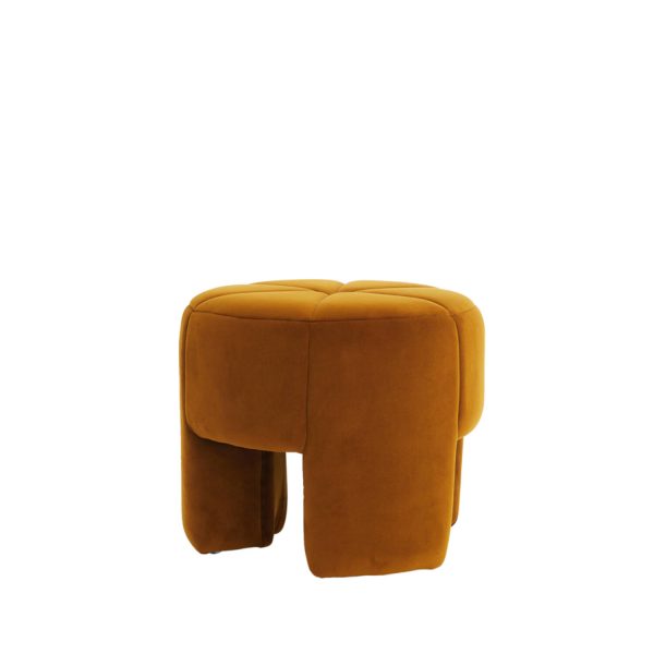 Light & Living Poef Ø51x45 cm BATOEMI velvet okergeel