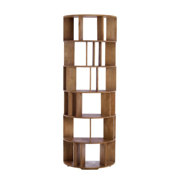 Light & Living Wandkast open 76x37x212 cm LIMPYA licht bruin