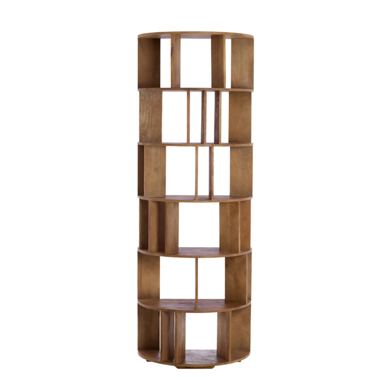 Light & Living Wandkast open 76x37x212 cm LIMPYA licht bruin