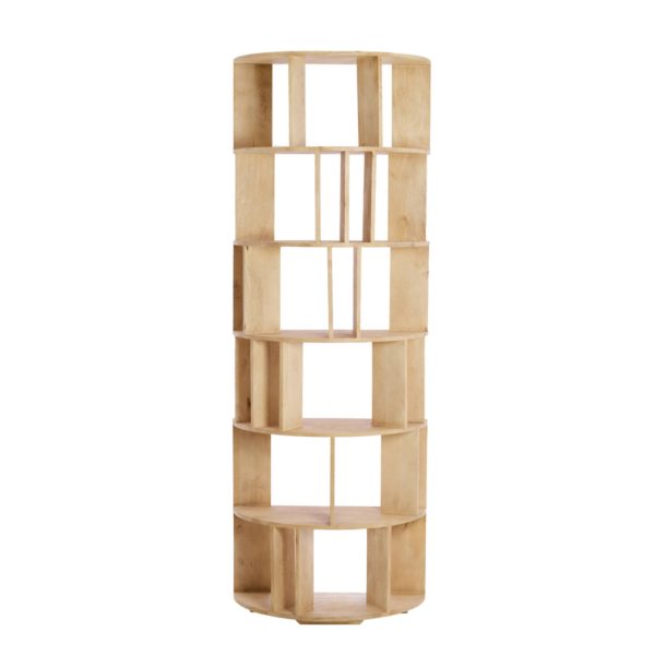 Light & Living Wandkast open 76x37x212 cm LIMPYA mat naturel