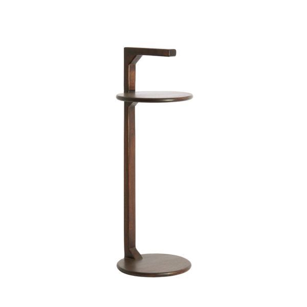Light & Living Bijzettafel Ø26x77 cm DELMINO mango hout chocolade bruin