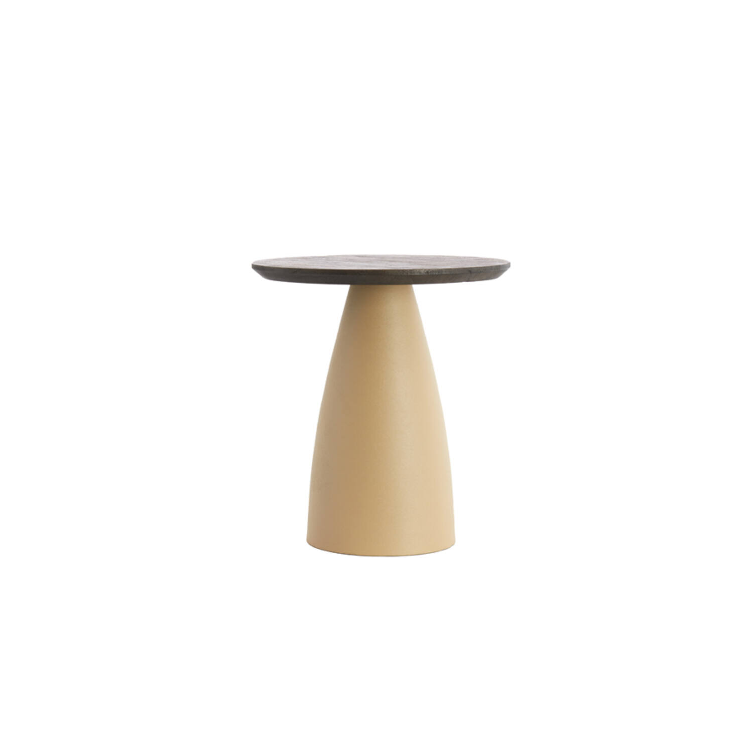Light & Living Bijzettafel Ø45x50 cm OCANA hout olie bruin+mat beige