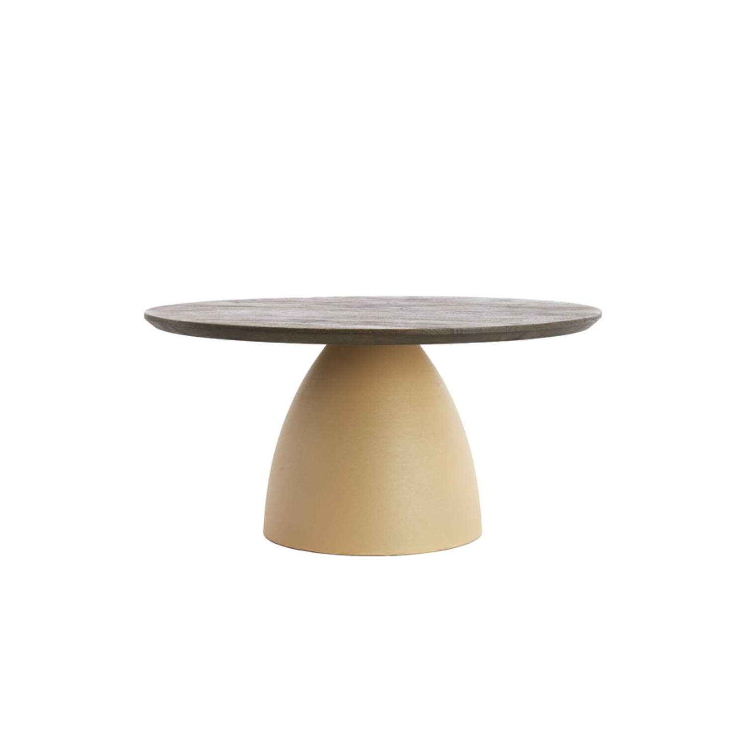 Light & Living Salontafel Ø80x40 cm OCANA hout olie bruin+mat beige