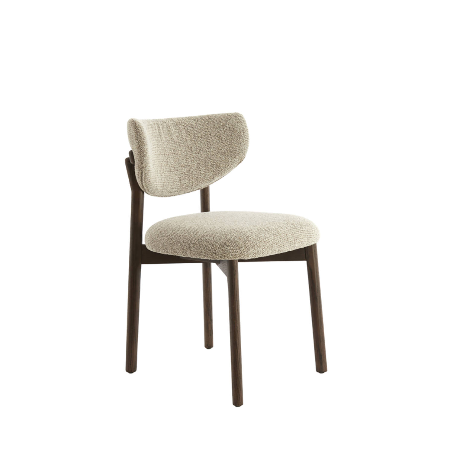 Light & Living Eetkamerstoel 54,5x51x80,5 cm TROSA hout d bruin+crème-bruin