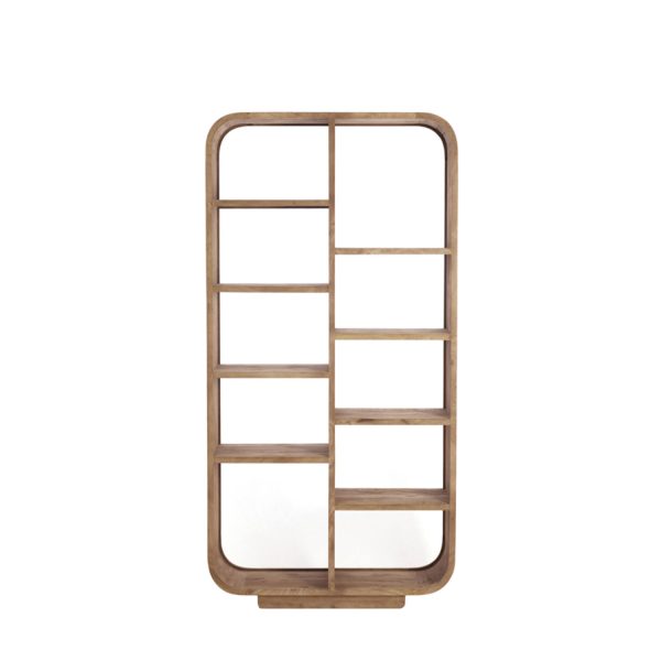 Light & Living Kast open 100x35x200 cm DANE hout mat grijs-bruin