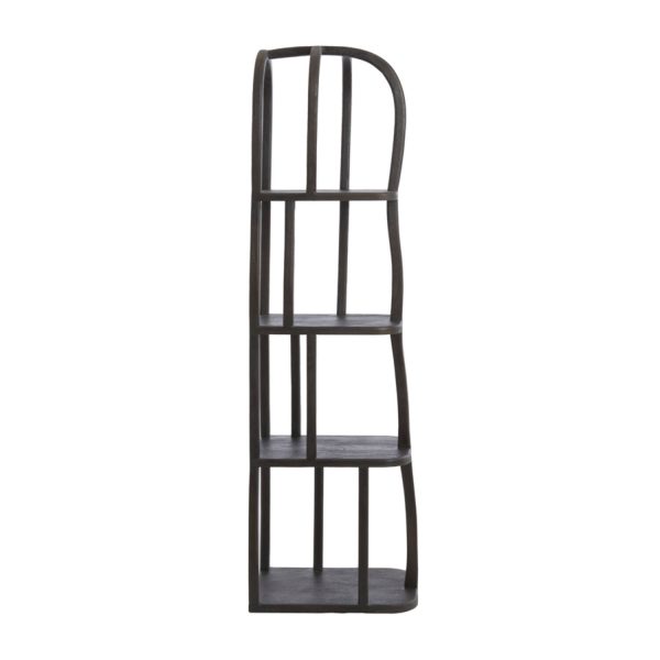 Light & Living Kast open 53x40x175 cm LOWE hout mat donker roodbruin