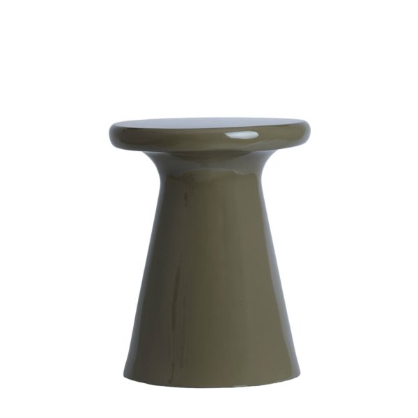 Light & Living Bijzettafel Ø40x51 cm TABOA glans taupe