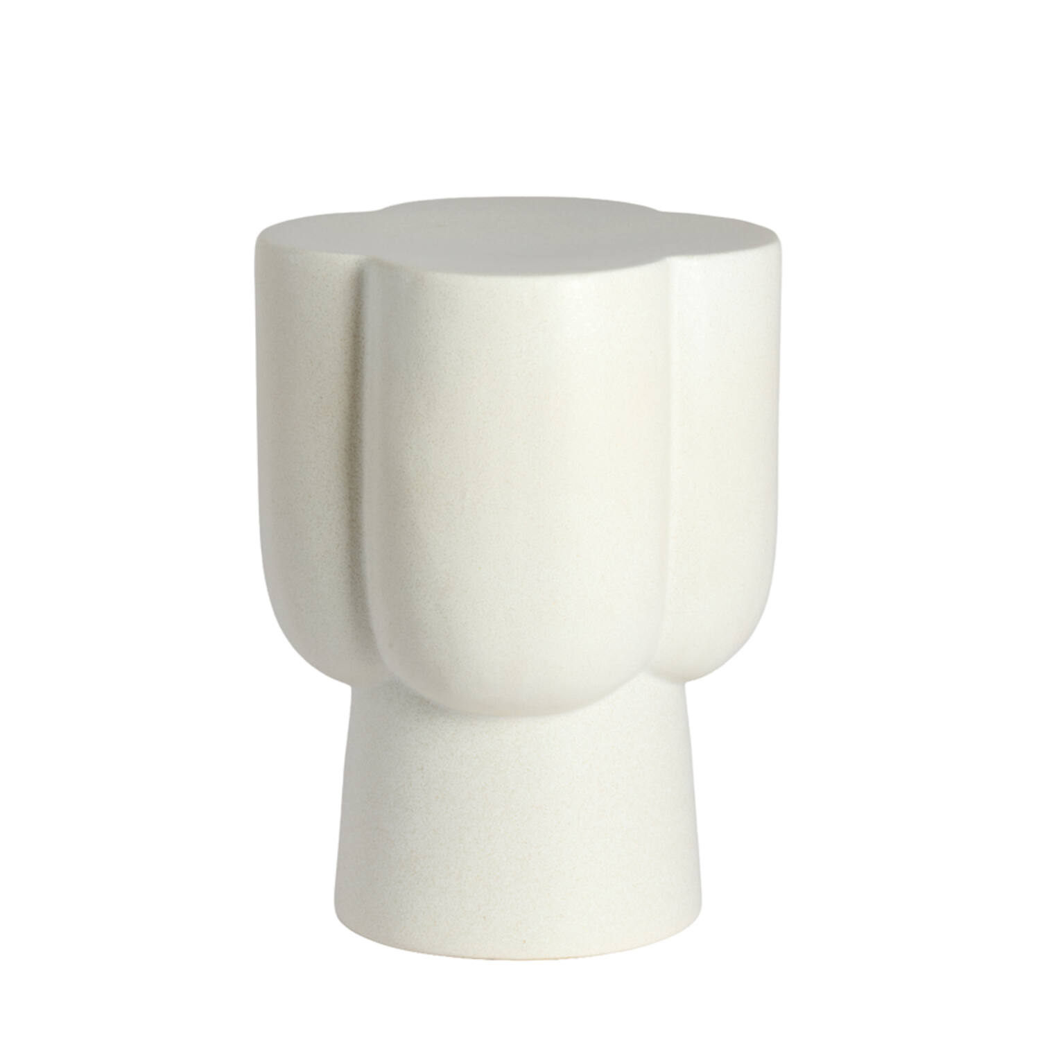 Light & Living Bijzettafel Ø34,5x45 cm JUNTO keramiek mat crème