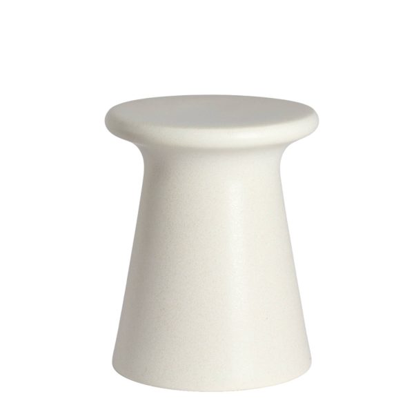 Light & Living Bijzettafel Ø34,5x43 cm SENTO keramiek mat crème