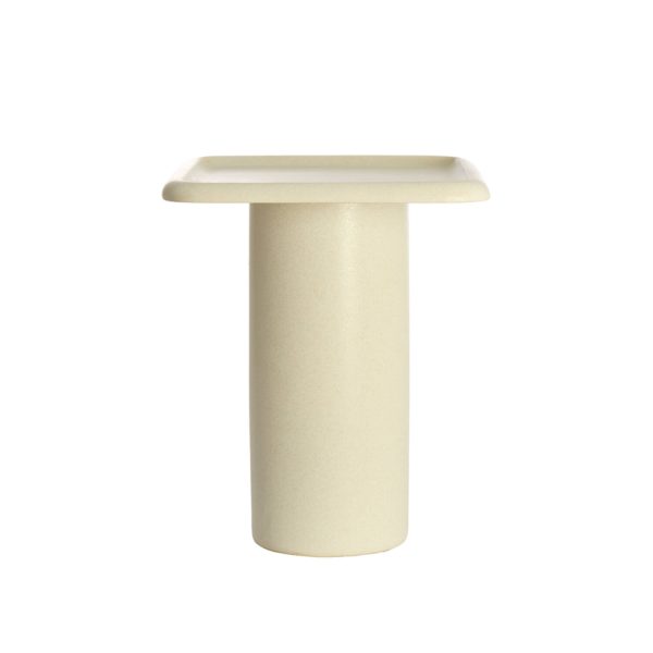 Light & Living Bijzettafel 45x45x54 cm LUARCA keramiek mat crème