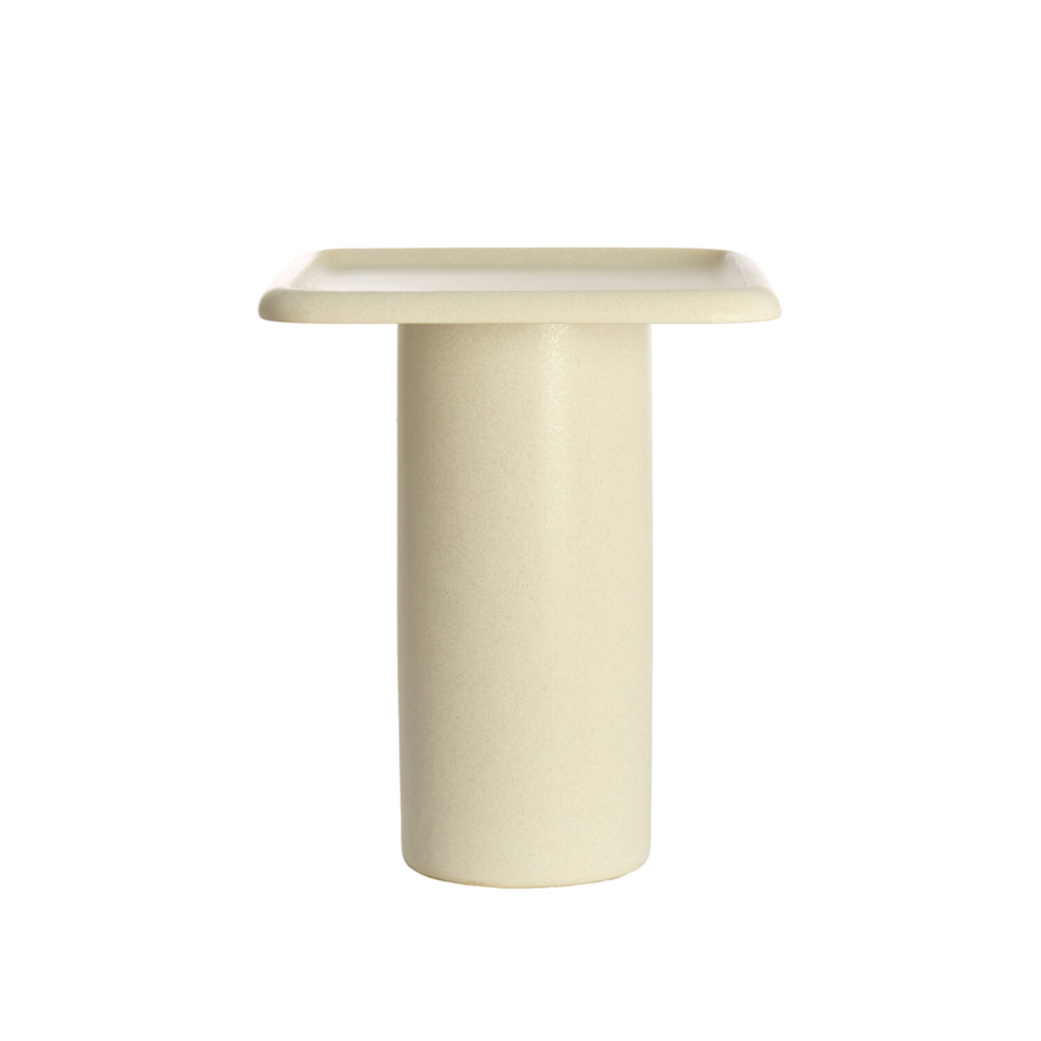 Light & Living Bijzettafel 45x45x54 cm LUARCA keramiek mat crème