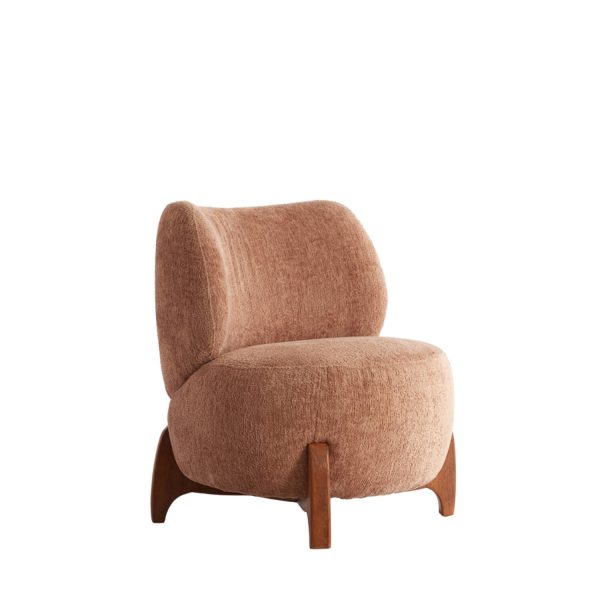 Light & Living Stoel 72,5x70x79 cm BINOA oud roze+bruin