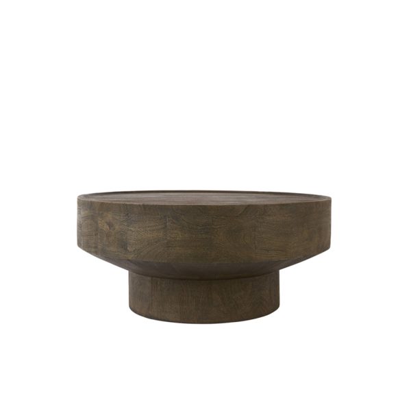 Light & Living Salontafel Ø80x35 cm WELU mango hout chocolade bruin