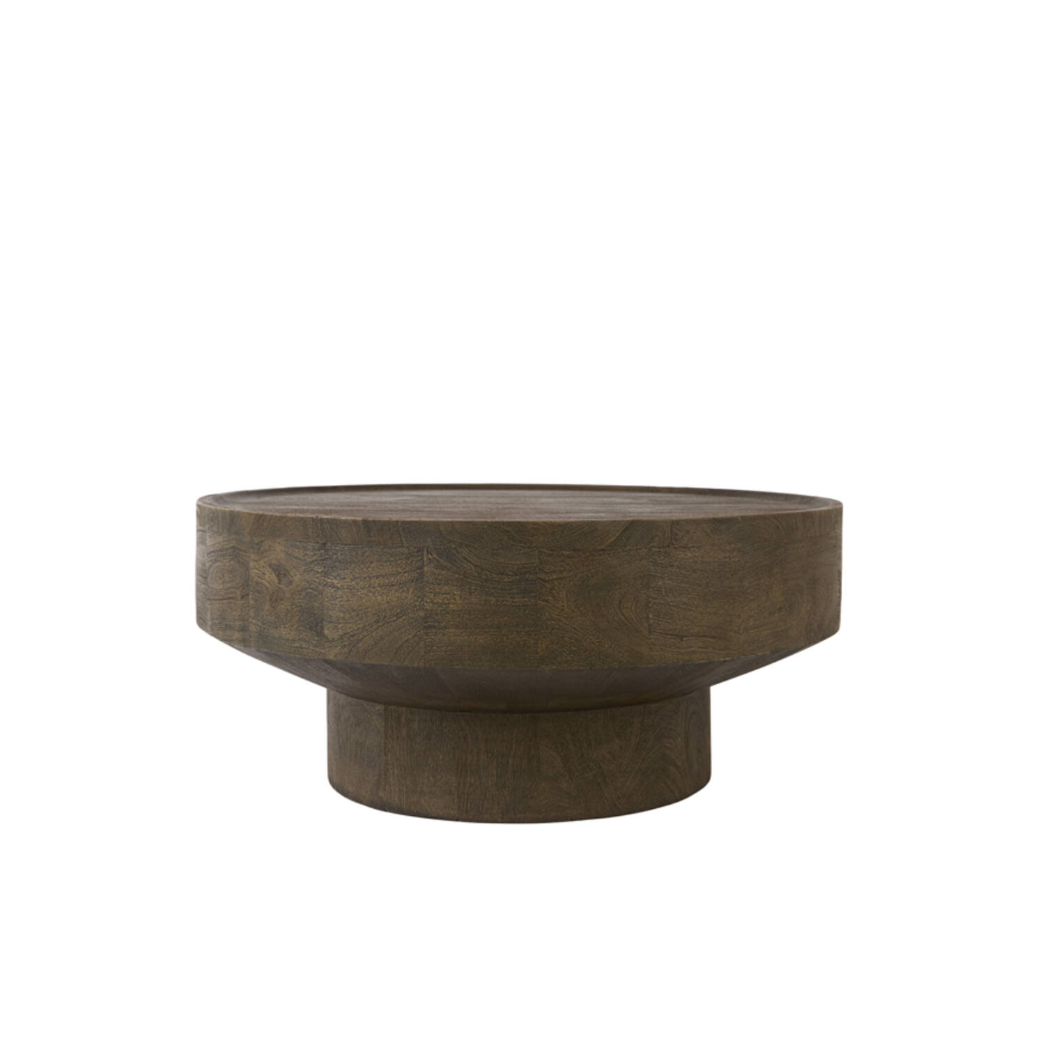 Light & Living Salontafel Ø80x35 cm WELU mango hout chocolade bruin