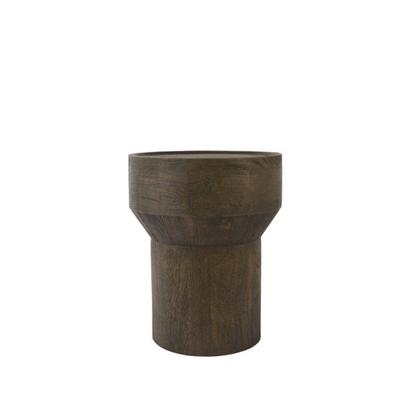 Light & Living Salontafel Ø40x50 cm WELU mango hout chocolade bruin