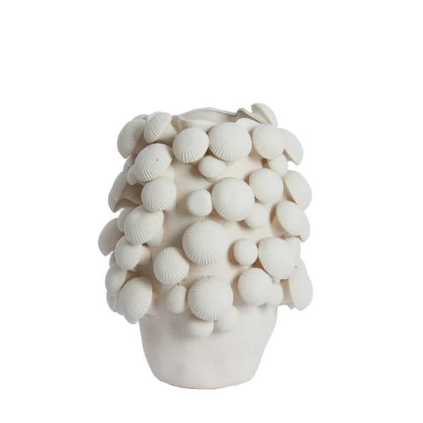 Light & Living Vaas deco Ø33,5x46 cm PLENTZIA mat crème