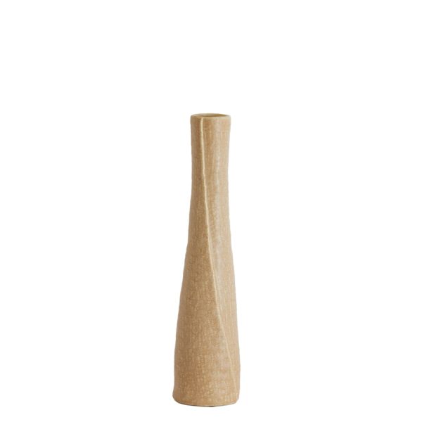 Light & Living Vaas deco Ø12x55,5 cm SETIMMO keramiek licht bruin