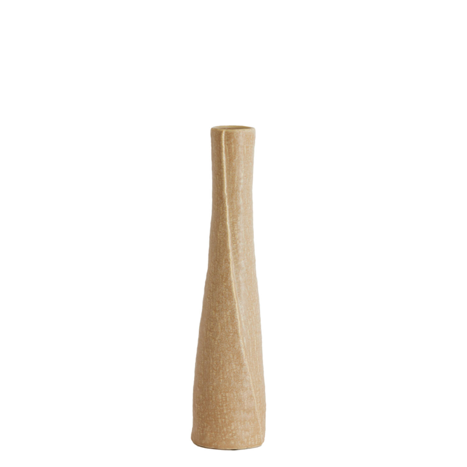 Light & Living Vaas deco Ø12x55,5 cm SETIMMO keramiek licht bruin