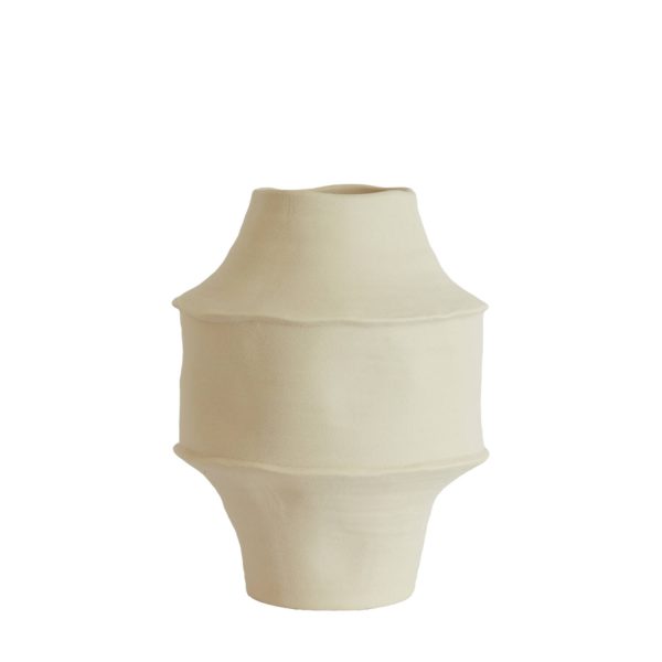 Light & Living Vaas deco Ø21x28 cm CORSICO keramiek mat crème